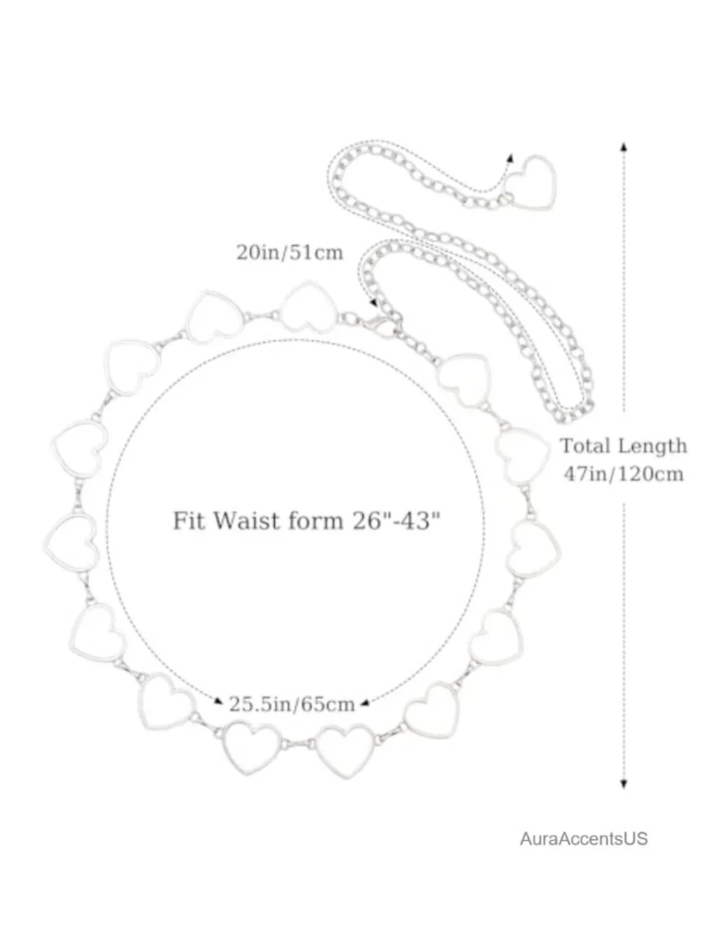 Alloy Waist Chain Belt - Decorative Rhinestone Belt for Dress